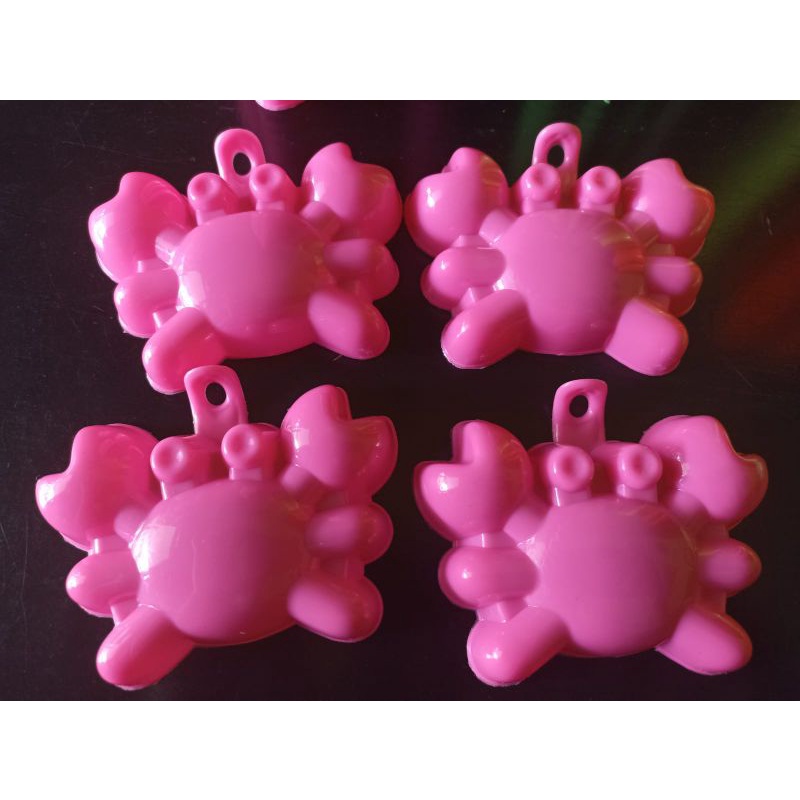 12 pcs CETAKAN PLASTIK PERLUSIN KUKUS , AGAR AGAR JELLY KARAKTER BONEKA, PESAWAT, KEPITING &amp; KURA-KURA 4 MACAM MASING 3 PCS X JADI 12PCS / LUSIN