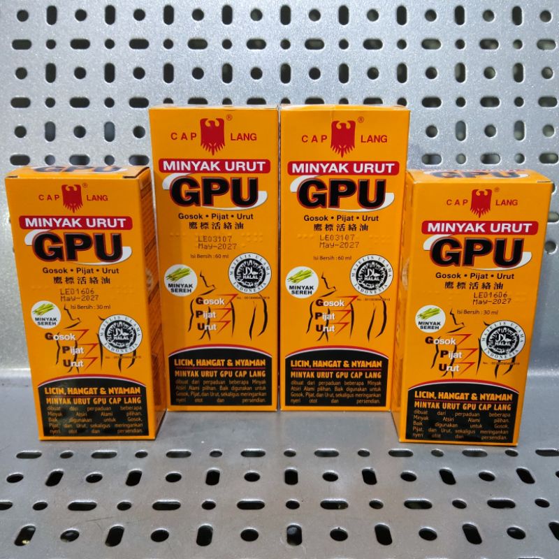 Minyak urut GPU 60ml / GPU 60ml / Minyak urut / GPU 30ml