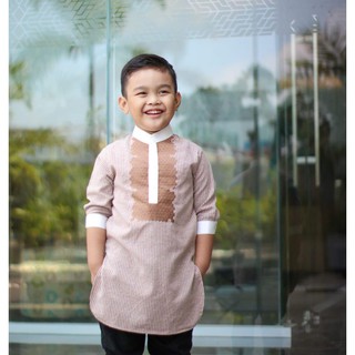  Baju  Koko  Kurta  Bordir Anak AlThaff Ammar Series Shopee  