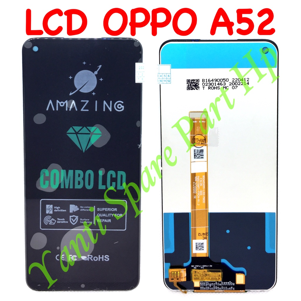 Lcd Touchscreen Oppo A52 A72 A92 Realme 6 Original Fullset New