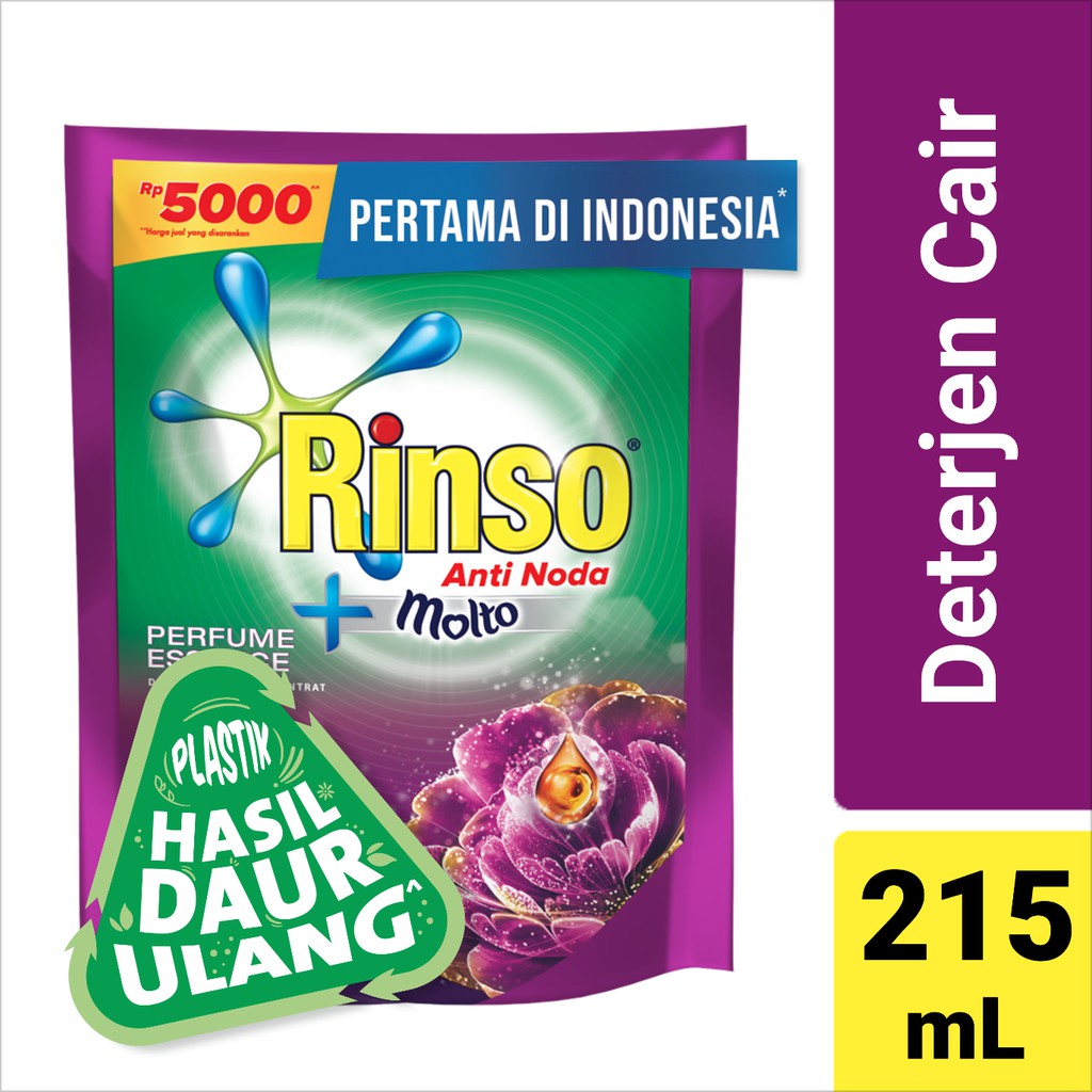 Rinso Molto Deterjen Cair Perfume Essence 215ml