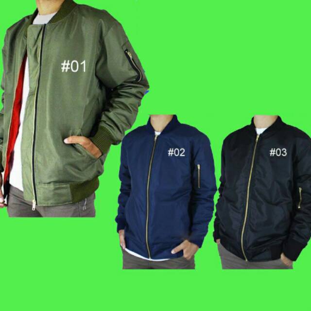 Jaket Bomber Waterproof anti air Jaket Pilot Jokowi Premium