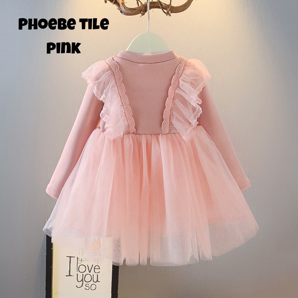 HappyOliver DRESS BIANCA 3303 EBV Baju Dress Anak Perempuan Import/Dress Bayi Perempuan/Gaun Bayi Perempuan/Dress Pesta/Dress Bayi