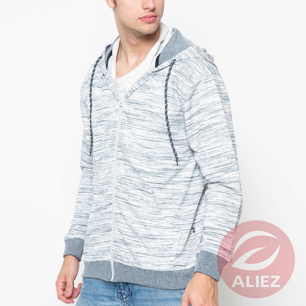 Nevada Jaket Pria Zipper Hoody Texture - Aliez Shop