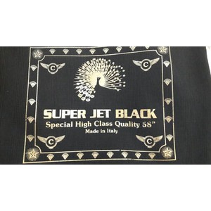 kain celana jet black