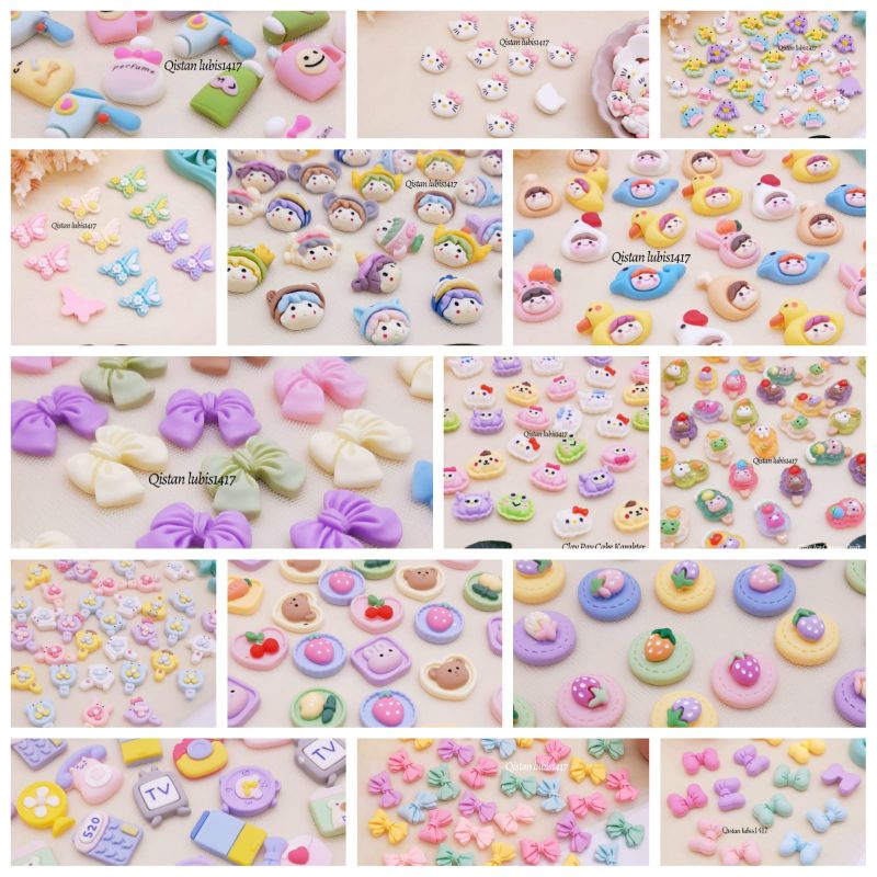 Clay Grosir Kemasan 25 Pcs|Clay Pastel|Clay Karakter|Clay Icecrem|Clay Pay Cake|Clay lucu-lucu