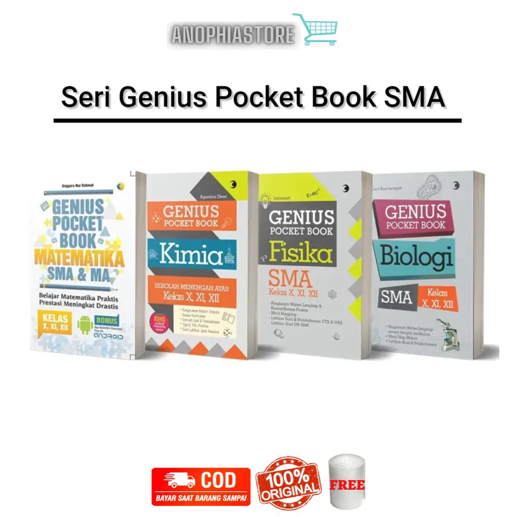 Genius Pocket Book SMA Rumus Matematika Fisika Kimia Biologi SMA (CAESAR)