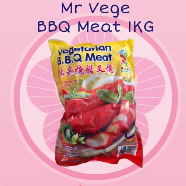 

Mr. Vege BBQ Meat / Cha Sio / Char Sao Vegetarian 1kg
