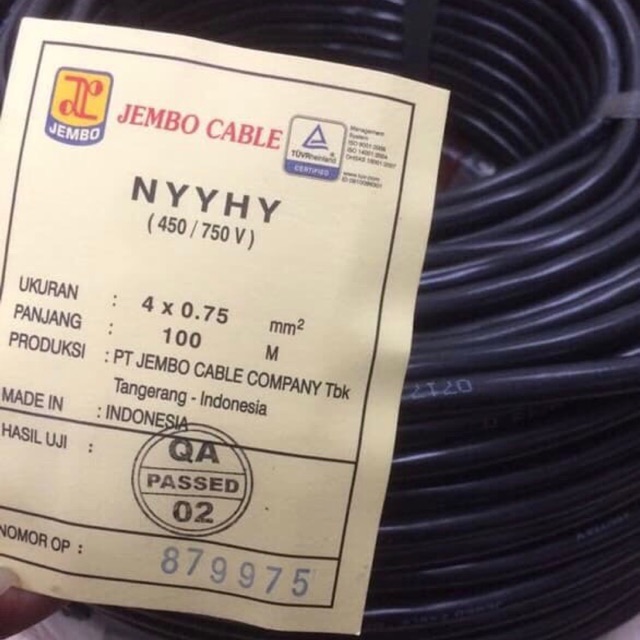 KABEL JEMBO NYYHY 4x0.75 4x0,75 4 x 0.75 4 x 0,75 JEMBO 100M 100 METER