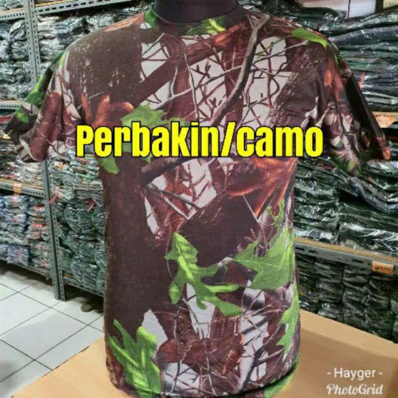 kaos loreng lengan pendek