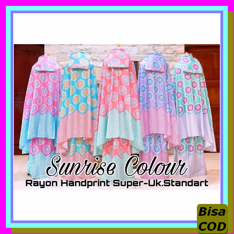 Mukena Putih Cream Renda Flower Bunga Motif Daun Mukena Dewasa Sh SH517  Dewasa Bali Thalita - Sale