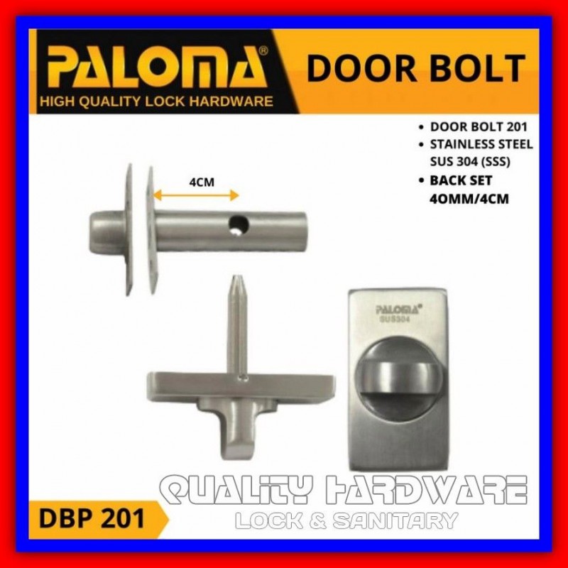 Grendel Pintu / Grendel Putar Paloma QHDBP 201 Stainless Kunci Gerendel Pintu Murah Berkualitas