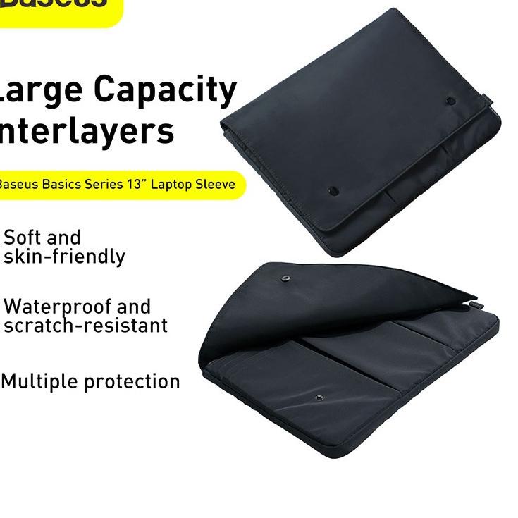 Paling Diminati Baseus Basic Series Tas Laptop 13 inch BLACK Baseus Tas Laptop Baseus Case Laptop Ba