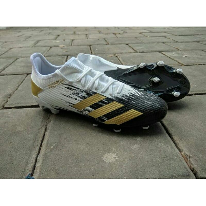 Adidas Predator 20.3 FG white black gold