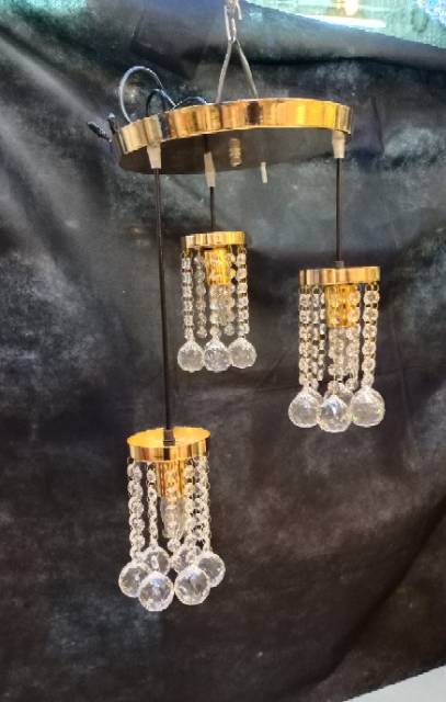 Lampu Gantung Kristal modern minimalis/Lampu kristal minimalis