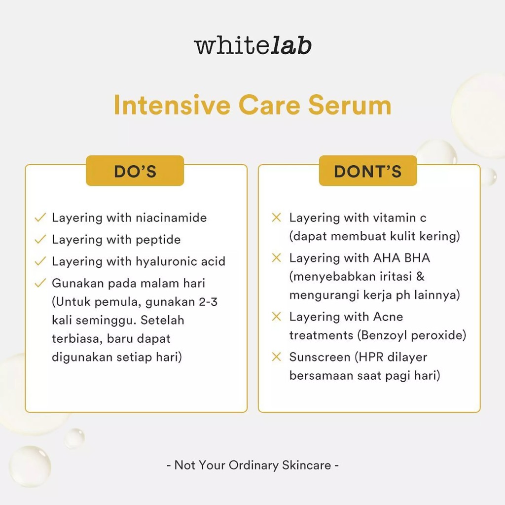 WHITELAB INTENSIVE CARE SERUM GRANACTIVE RETINOID INTENSIVE CARE SERUM