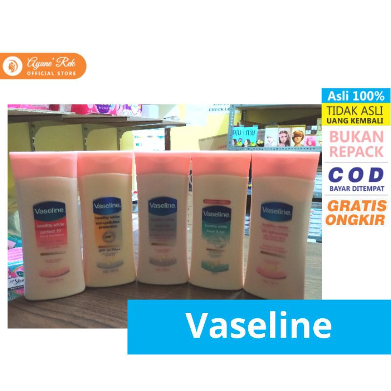 Vaseline Handbody Hand Body Lotion Aloe Soothe / Perfect 10 / UV Lightening / SPF 24 - 200ml