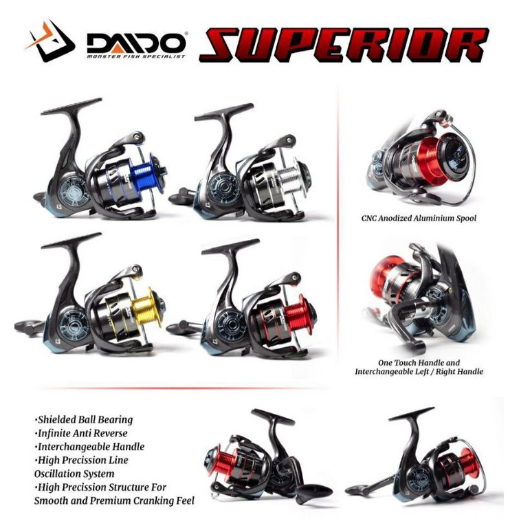 REEL PANCING DAIDO SUPERIOR/DRACO 1000/2000/3000/4000 FREE HENDEL