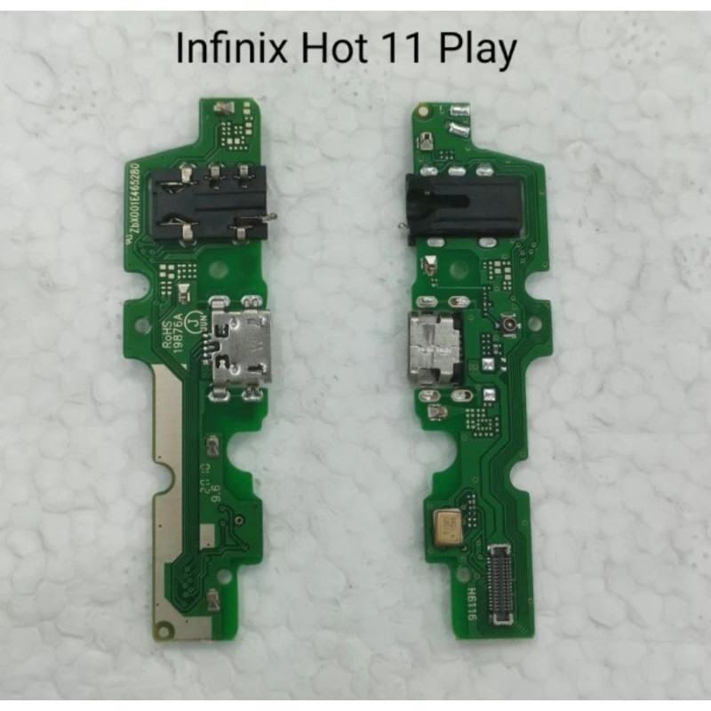 Board Charger Papan Cas Headset PCB Infinix Hot 10 Play / Hot 11 Play Mic