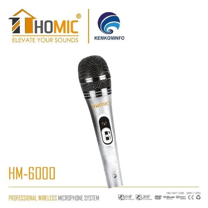 COD MIC KABEL KARAOKE HOMIC HM-6000 VOCAL MIKROPON HM-6000 TERMURAH