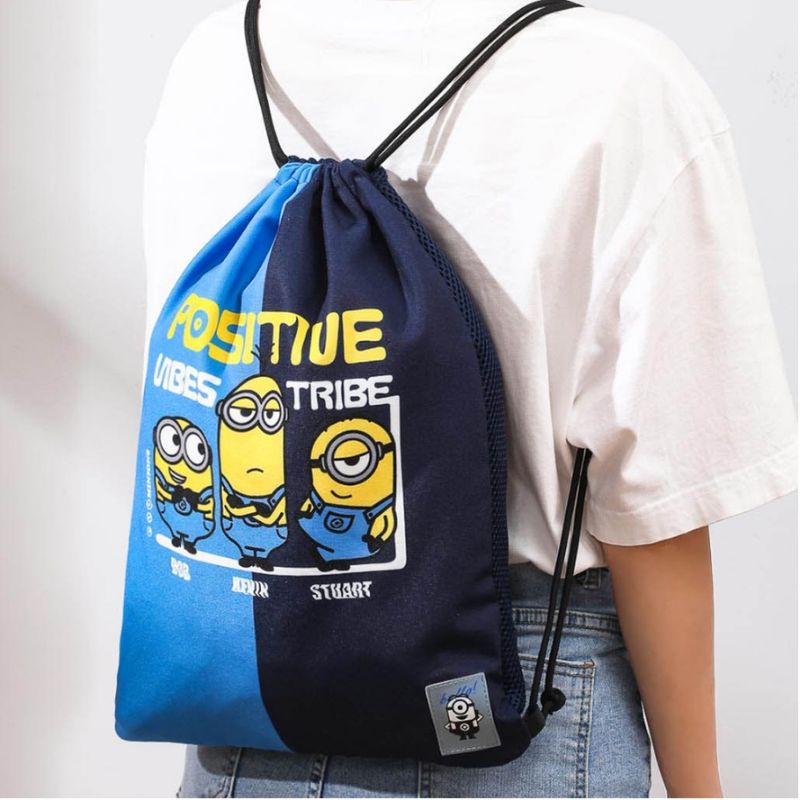 MINISO X MARVEL tas serut marvel. tas serut minions . tas ransel miniso murah ready surabaya / draws