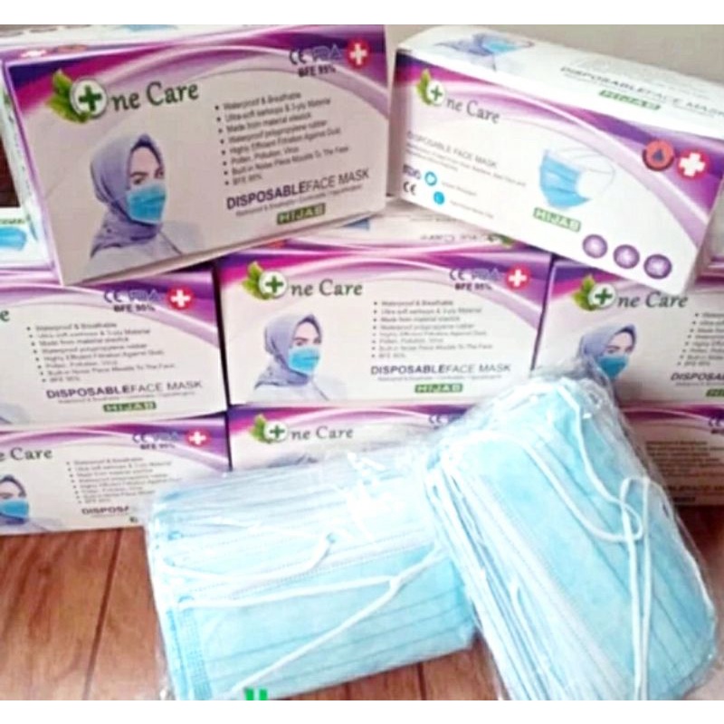masker hijab one care 50 pcs
