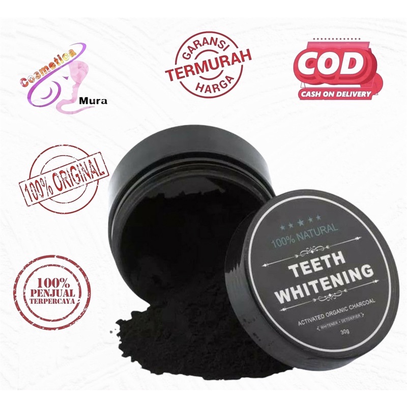 (i) TEETH WHITENING CHARCOAL - SERBUK PEMUTIH GIGI ARANG