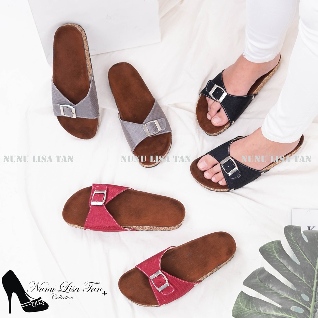 NunuLisaTan CARTIER - Terbaru Sandal Premium Sendal Wanita Teplek KOKOP