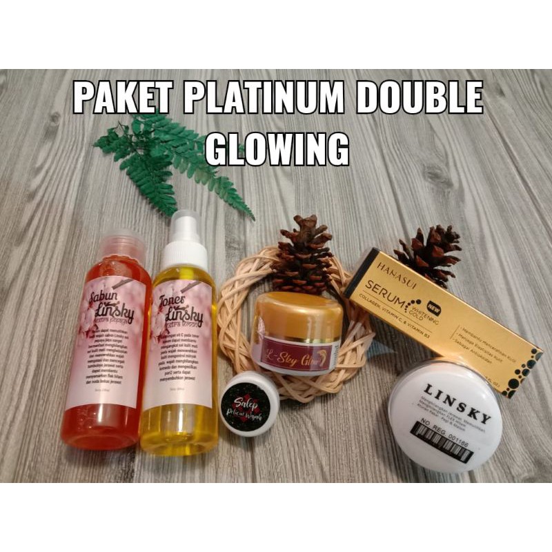 PAKET PLATINUM ISI 6 L SKY GLOW SERUM HANASUI