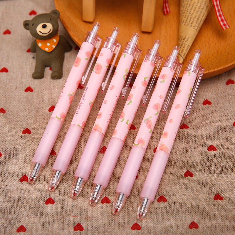 

COD❤️0.5mm Tip Siswa Pola Persik Gadis Lucu Jenis Pers Pena Gel Menulis Halus Fashion Wanita Korea Aksesoris Murah Import