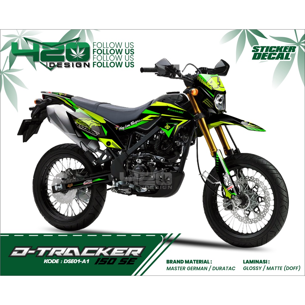 DECAL STIKER KAWASAKI D-TRACKER SE - STIKER DEKAL DTRACKER SE - STIKER KLX