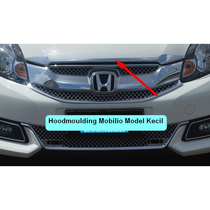 List Kap Mesin / Hood Moulding Mobilio Chrome