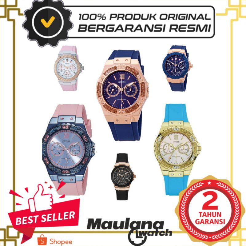 Terlaris JAM TANGAN PRIA WANITA | RANTAI | KULIT | KARET | MURAH | Wanita Guess - W1094L4/W1P94L2/W0