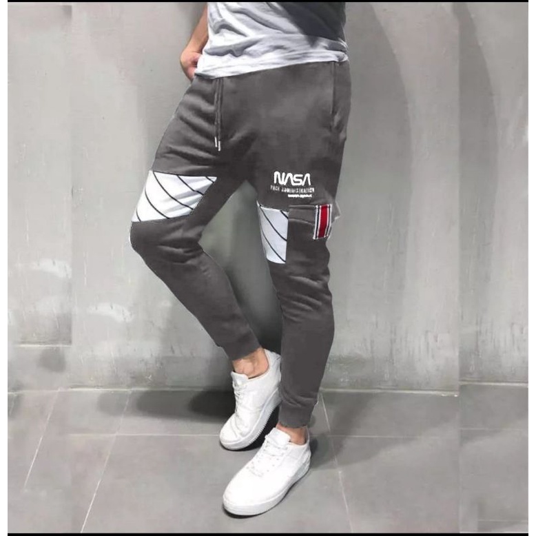 JOGGER PANTS NASA CELANA JOGER PANJANG PRIA DISTRO FASHION COWOK KEREN