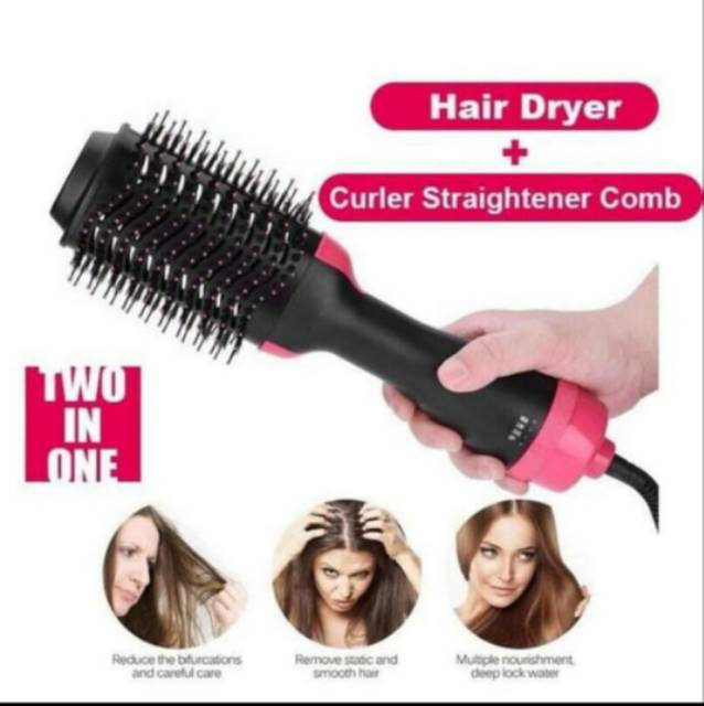 A1 ONe Step Hair dryer Blow Dryer 3 in 1 Solusi mengeringkan Dan Meluruskan Sekaligus Menyisir