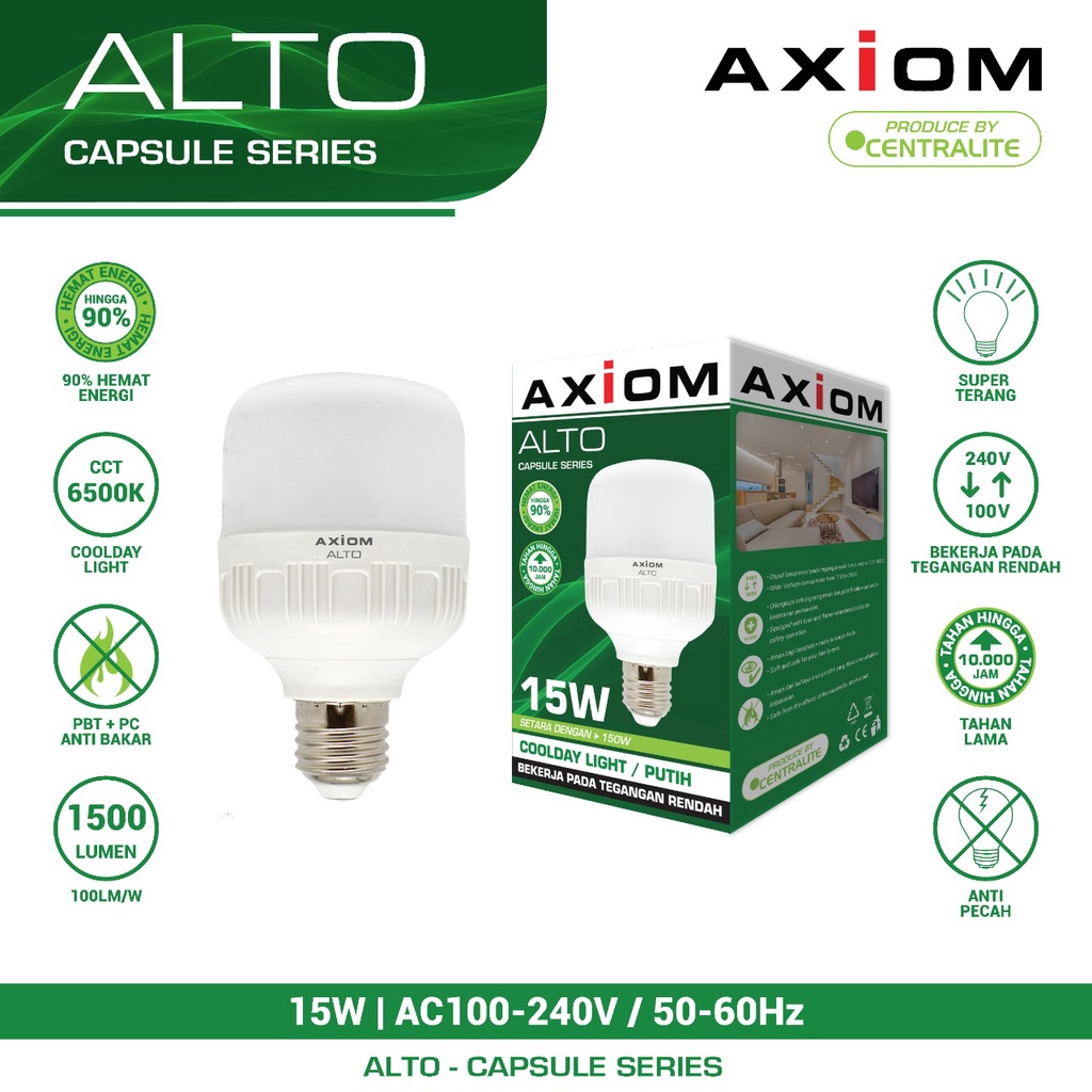 Lampu LED AXIOM Centralite 5W 10W 15W 20W 30W 40W