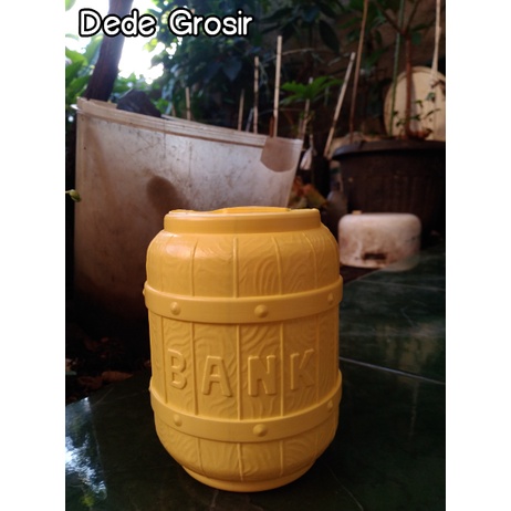 Celengan Plastik Kecil / Celengan Mini / Celengan Murah / Celengan Gentong / Warna dan Motif Random