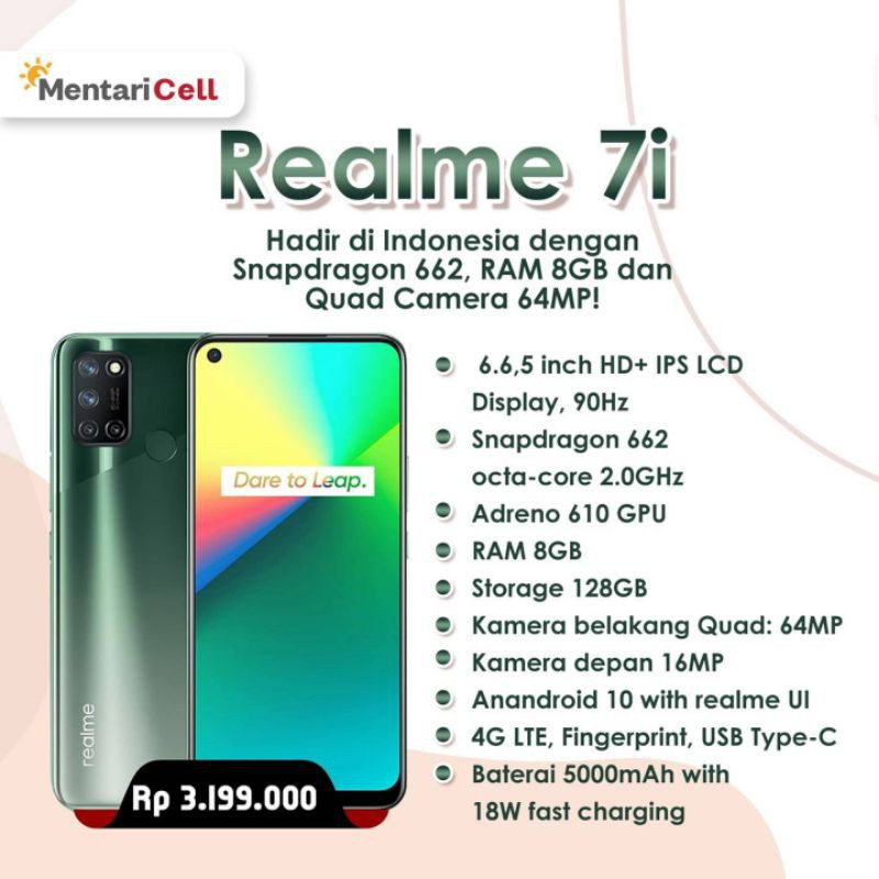 REALME 7i Snapdragon 662 - Liminited Edition Banyuwangi