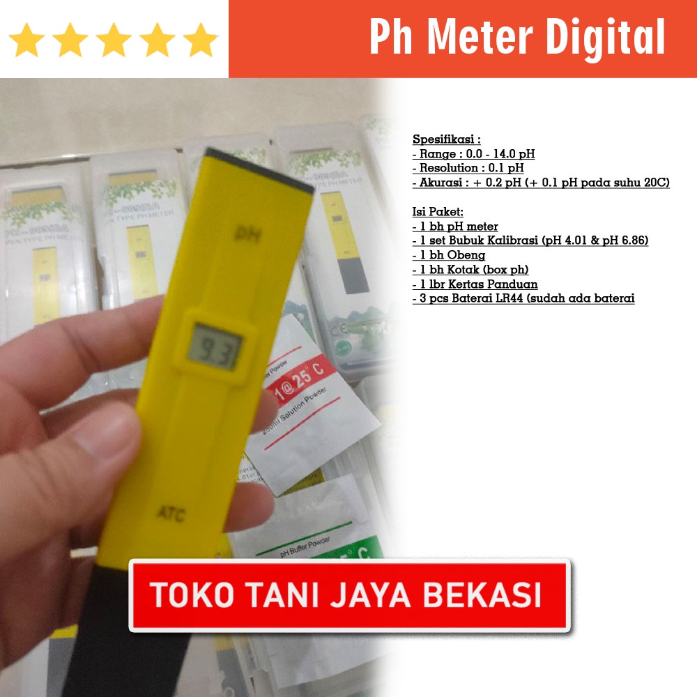 Ph Meter Alat Ukur Air Hidroponik Ph Meter Digital Ph Air Digital Ph