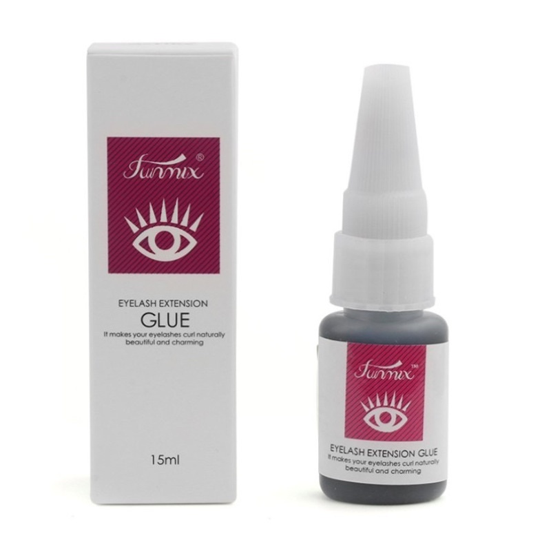 LEM TANAM BULU MATA  FUNMIX 15 ML (LEM SEDIKIT PEDIH) glue eyelash extension lem tanam bulumata palsu Funmix 15ml Lem Bulu Mata Profesional Tahan Lama / strong glue funmix