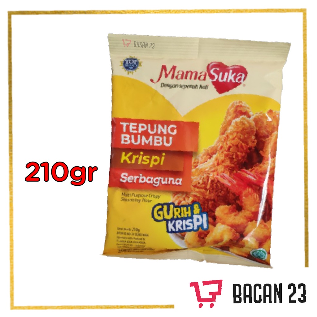 Mamasuka Tepung Bumbu Krispi Serbaguna ( 210 gr ) / Tepung Ayam / Bacan 23 - Bacan23