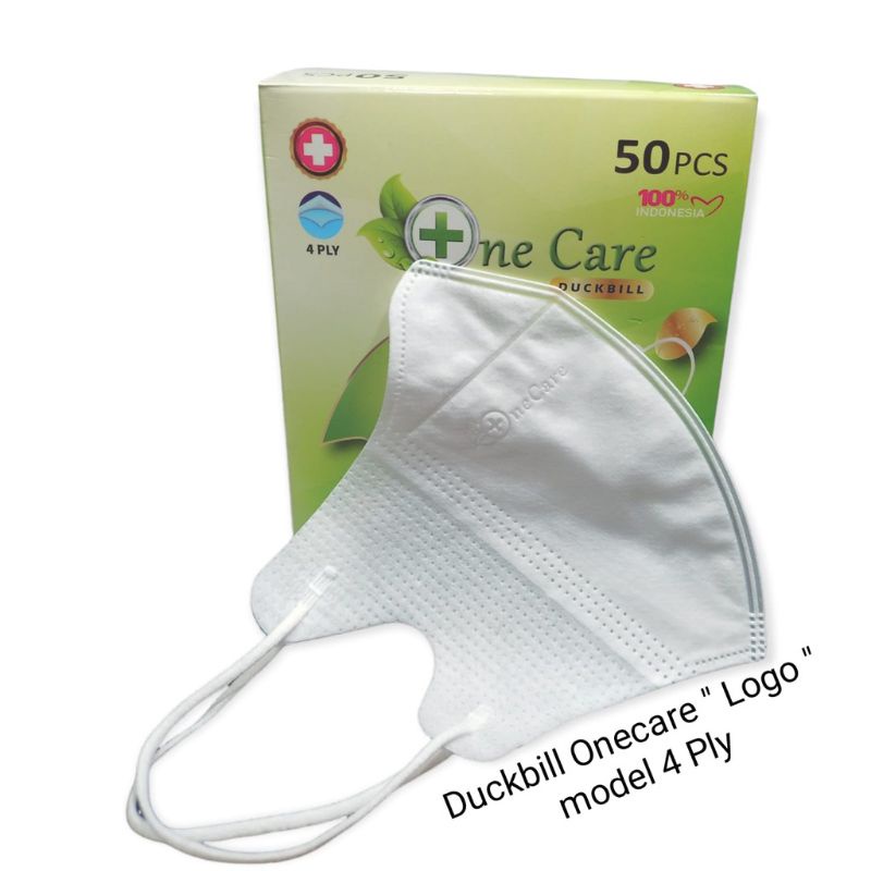 masker duckbill one care embos isi 50pcs masker one care 4ply