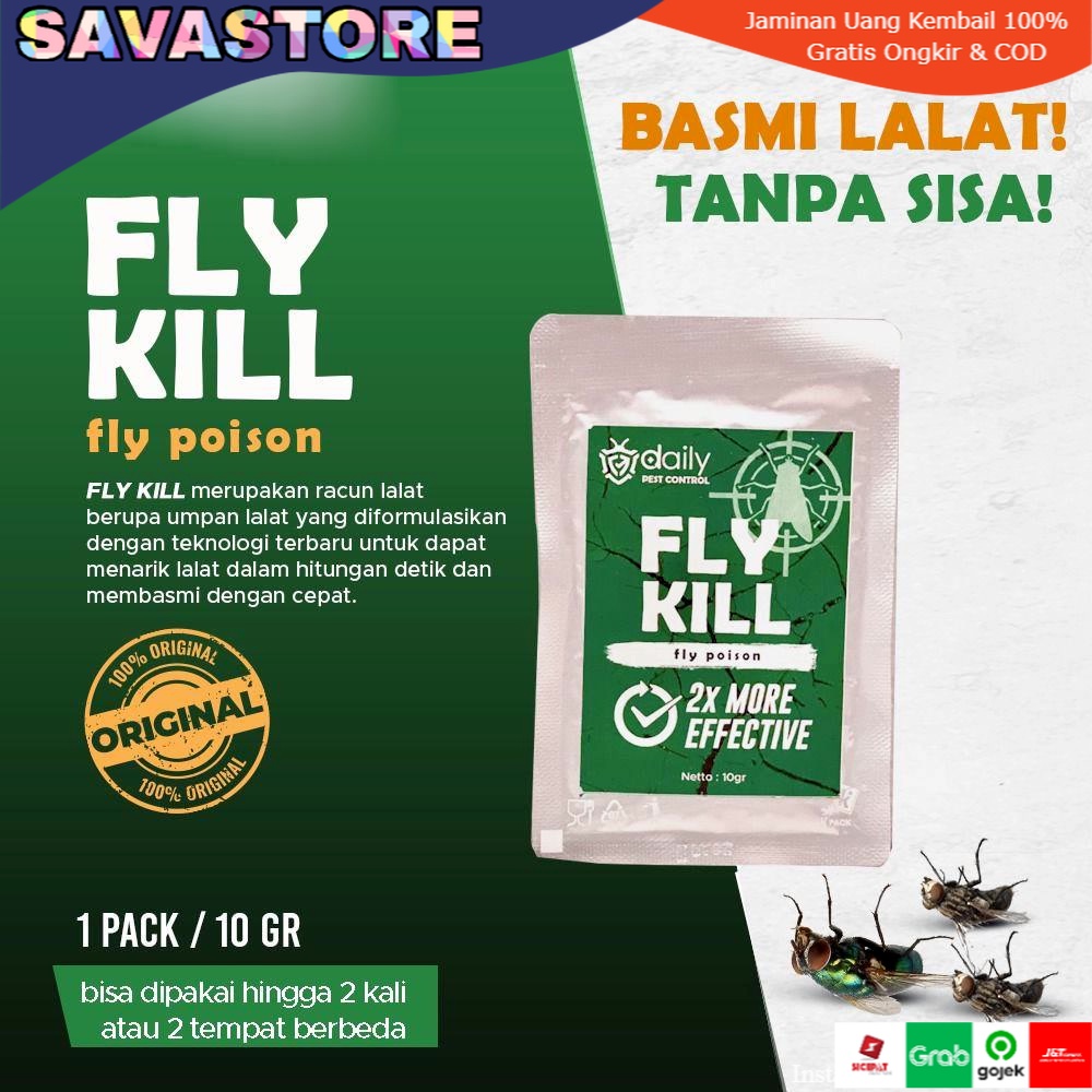 DAILY FLY KILL - RACUN AMPUH PEMBASMI LALAT  - FLIES KILLER