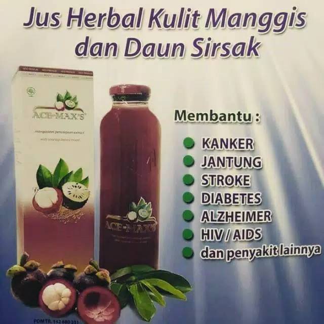 

Jus herbal anti kanker jus manggis dan daun sirsak