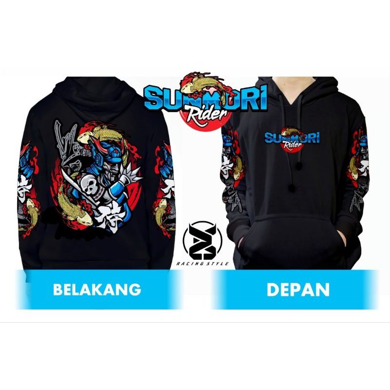 HOODIE SUNMORI SAMURAI BLUE KOHAKU