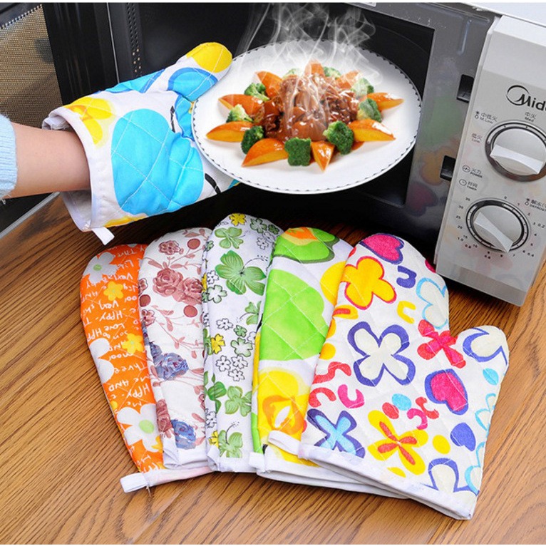 Sarung Tangan Oven Sarung Tangan Anti Panas Pelindung Tangan Memasak Kitchen Glove Microwave