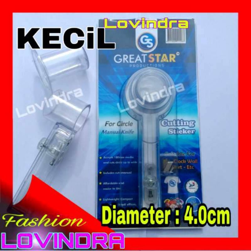 

Circle Cutter Merk Great Star 4cm Pemotong Sticker bundar bulat