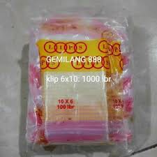 Plastik Klip uk 6x10 (1000 lbr), plastik obat, plastik zipper