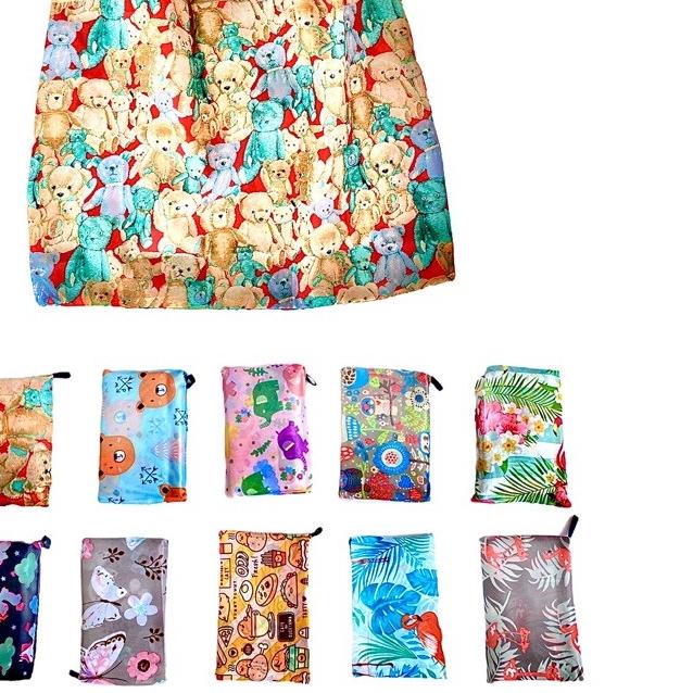 ♠ Tas belanja lipat jumbo import tote shopping bag wanita animal edition ✦