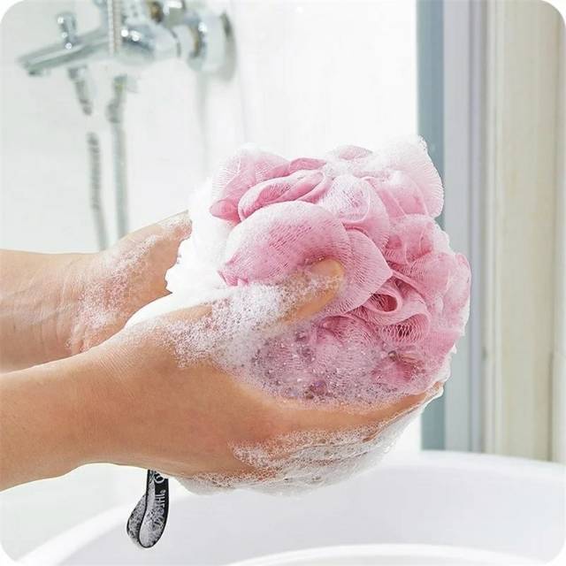 Bath Sponge Spon Mandi Murah Bahan Lembut Busa Melimpah Warna Random / Busa Mandi Shower Puff Lembut